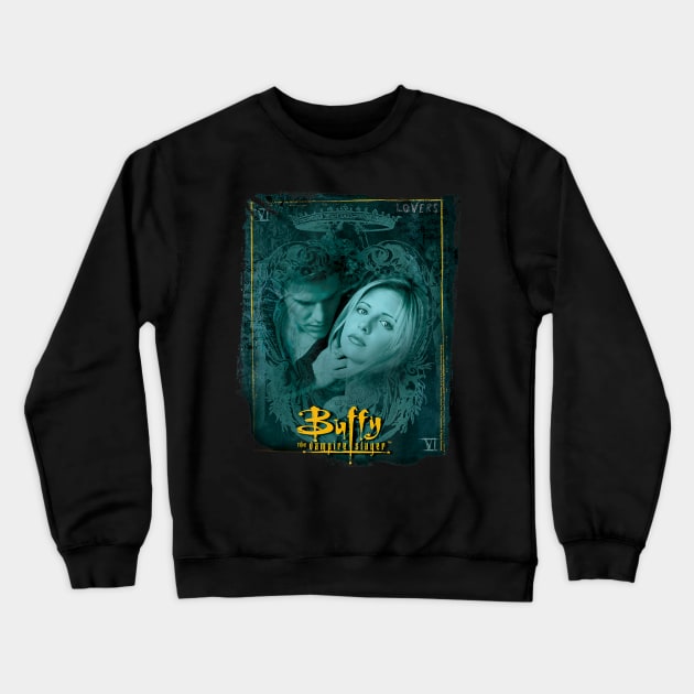 Buffy the Vampire Slayer Buffy and Angel Crewneck Sweatshirt by defreitasysou